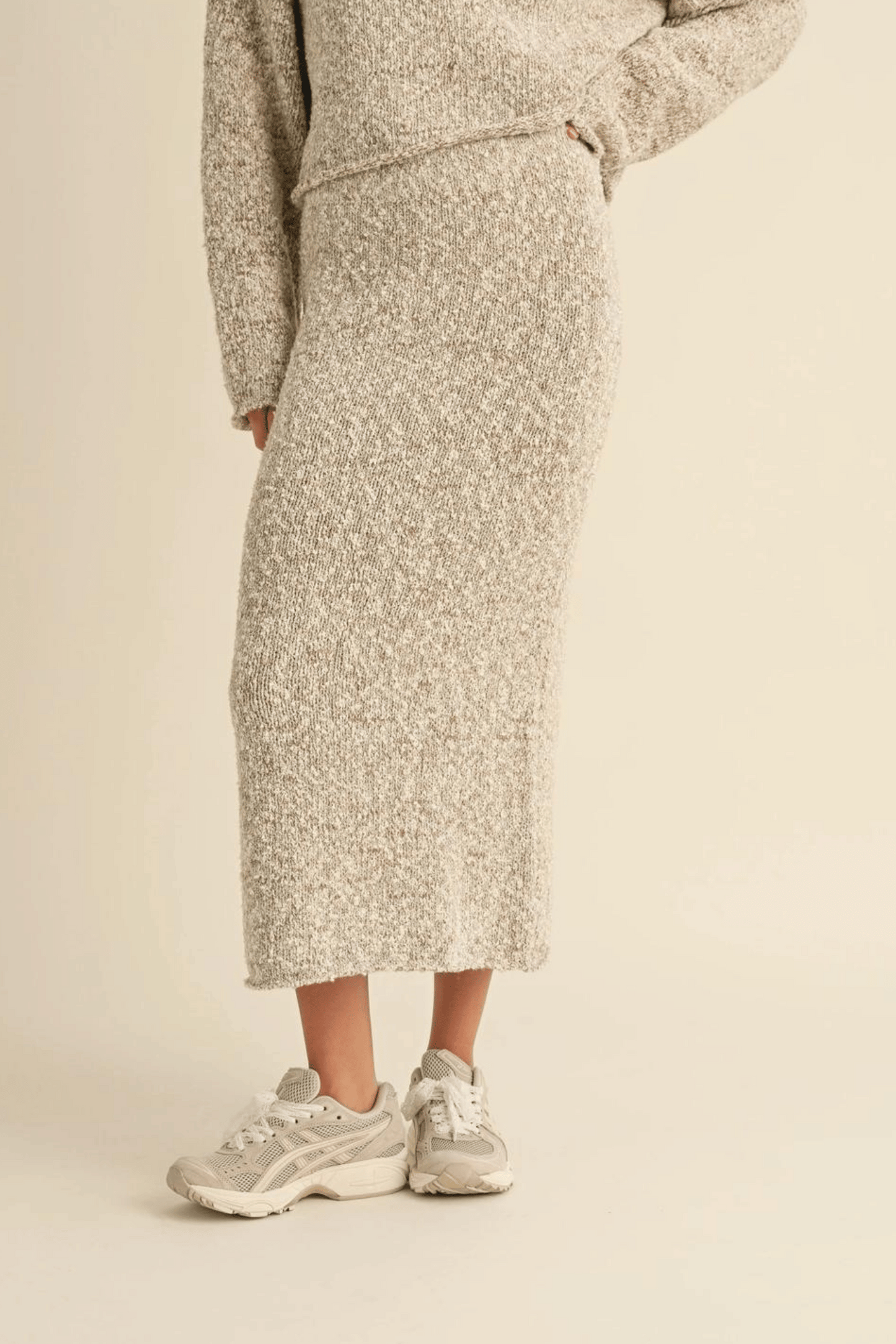 The Bria Two Tone Knit Skirt