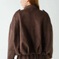 Mojave Suede-Finish Zip-Front Jacket