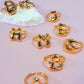 Balloon Bubble Monogram Initial Adjustable Ring