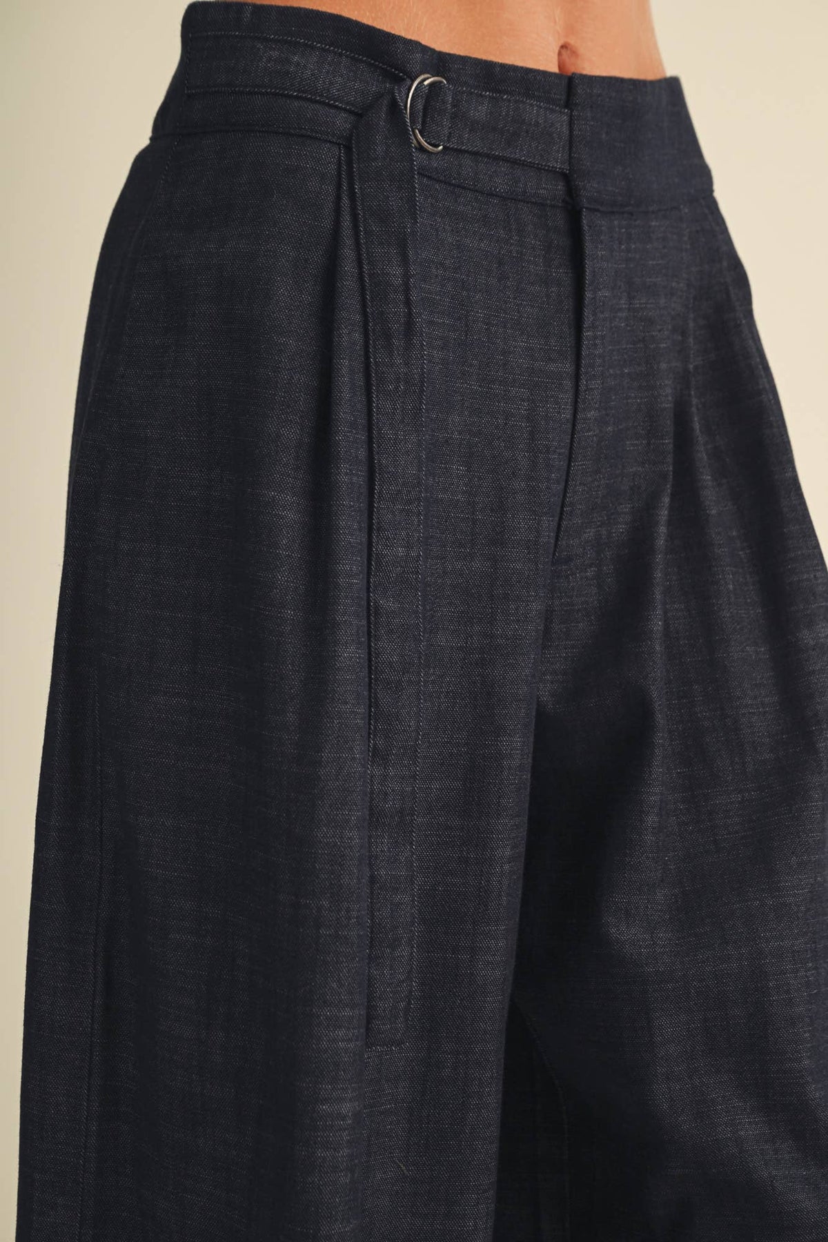 High-Waist Voluminous Wide-Leg Trousers