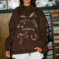 HORSE Graphic Reversible Mock-Neck Sweatshirt