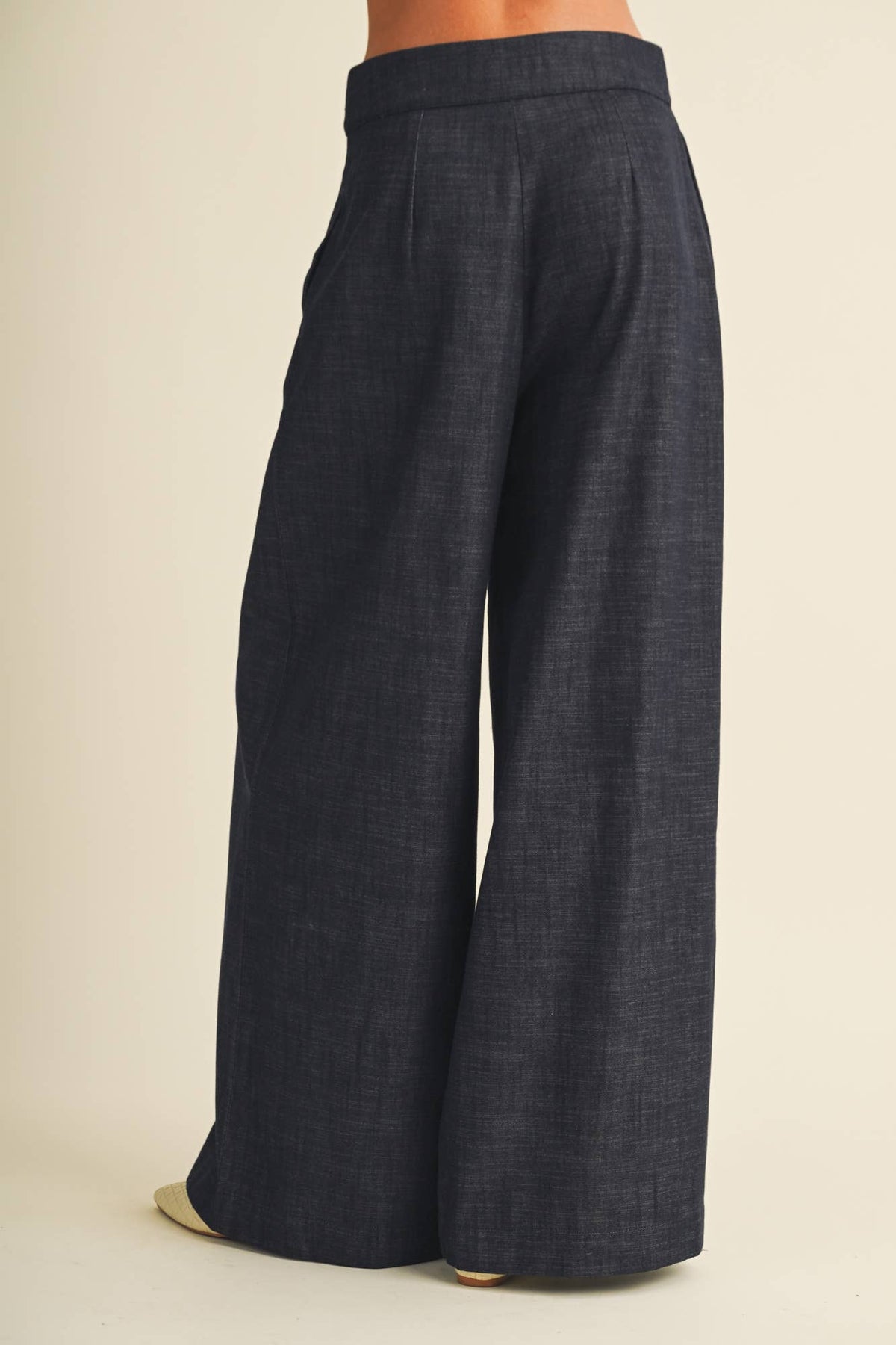 High-Waist Voluminous Wide-Leg Trousers