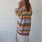 Knit Sweater Striped Long Sleeve Cardigan