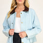 Denim Contrast Collar Jacket
