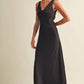 Cowl Neck Bias Cut Maxi Dress