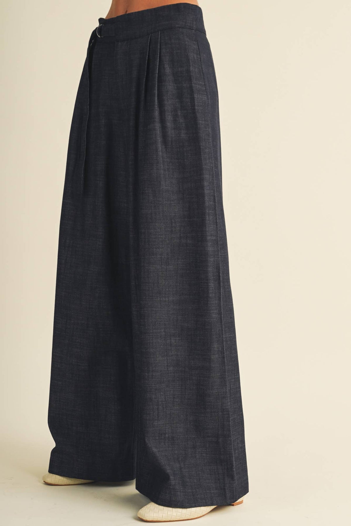 High-Waist Voluminous Wide-Leg Trousers