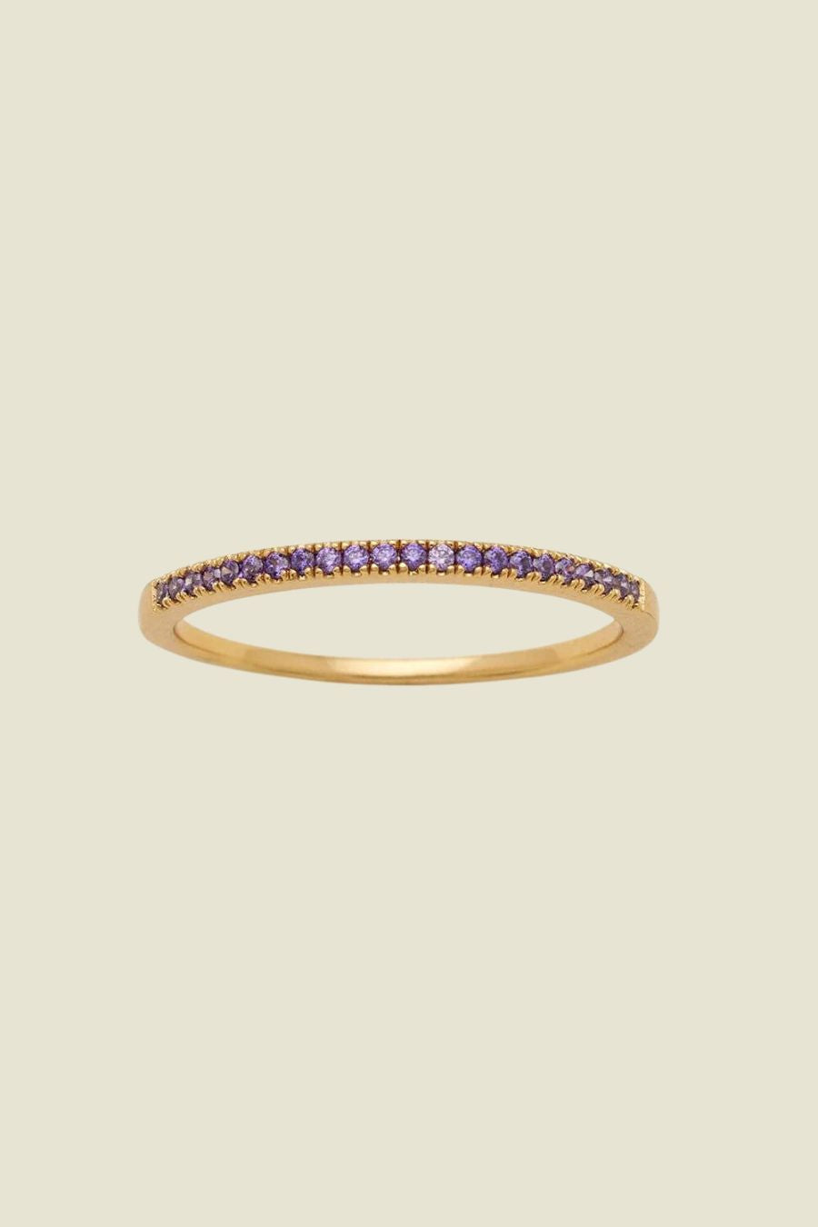 Made by Mary February Birthstone Stacking Ring