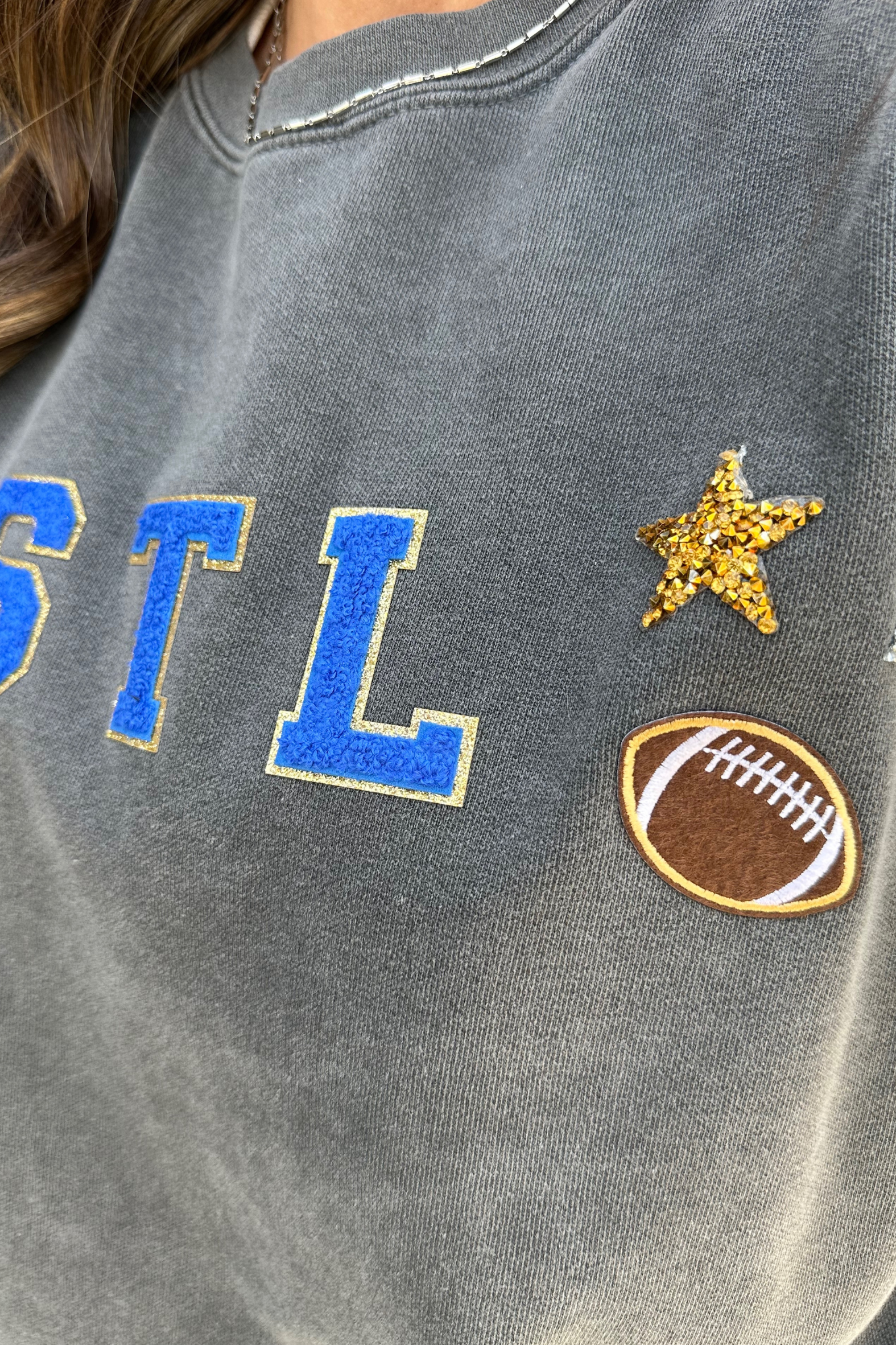 [PRE-ORDER] STL Football Patch Pullover