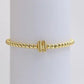 Initial Monogram Bubble Stretch Bead Bracelet