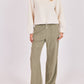 Fuzzy Adjustable Hem Knit Top