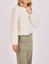 Fuzzy Adjustable Hem Knit Top