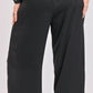 Satin Pleated Pants