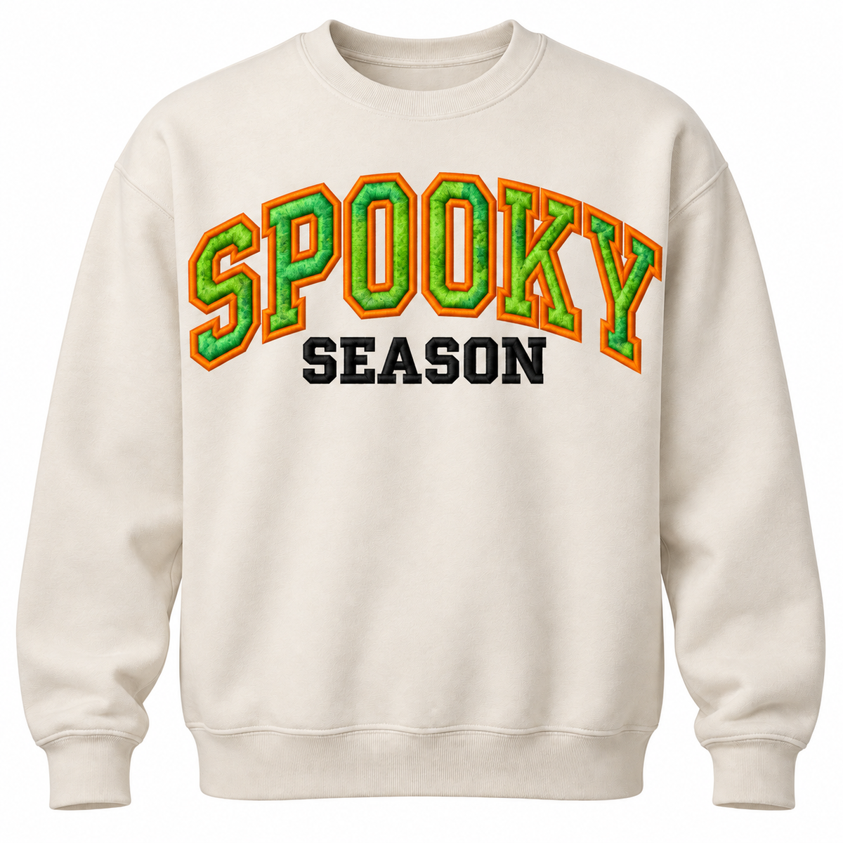 Spooky Season Varsity Appliqué | Custom Halloween Sweatshirt