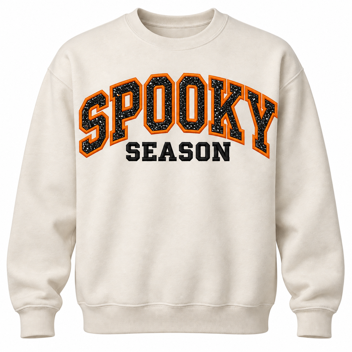 Spooky Season Varsity Appliqué | Custom Halloween Sweatshirt