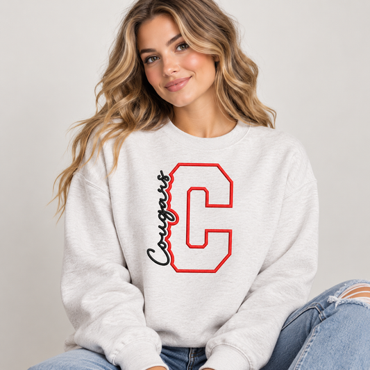 SIUE Cougars Varsity Letter – Custom Embroidered School Spirit