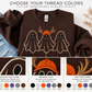 Hunting Ghosts – Custom Embroidered Halloween Sweatshirt