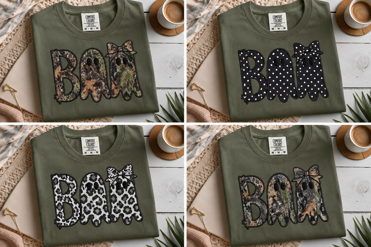 BOO Ghosts – Custom Embroidered Halloween Sweatshirt