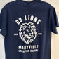 MCS LIONS White on Navy Tee
