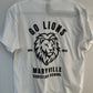 MCS LIONS Black on White Tee