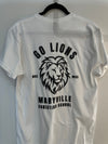 MCS LIONS Black on White Tee