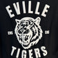 EVILLE TIGERS White on Black Tee
