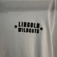 LINCOLN MIDDLE SCHOOL WILDCATS Black on White Tee