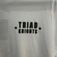 TRIAD KNIGHTS Black on White Tee
