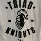TRIAD KNIGHTS Black on White Tee