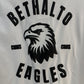 BETHALTO EAGLES Black on White Tee