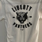 LIBERTY MIDDLE SCHOOL PANTHERS Black on White Tee