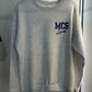 MCS LIONS Navy on Grey School Crewneck