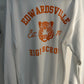 EVILLE TIGERS Orange on White School Crewneck