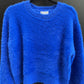 Fuzz Crewneck Eyelash Sweater