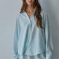 Woven Cotton Striped Button Up Shirt