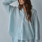 Woven Cotton Striped Button Up Shirt