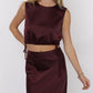 Deep Trance Tank Crop With Side Ties