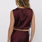 Deep Trance Tank Crop With Side Ties