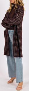 Marceau Houndstooth Coat