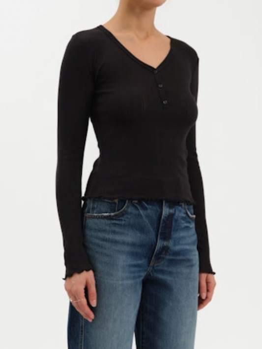 Everyday V/neck Henley Long sleeve