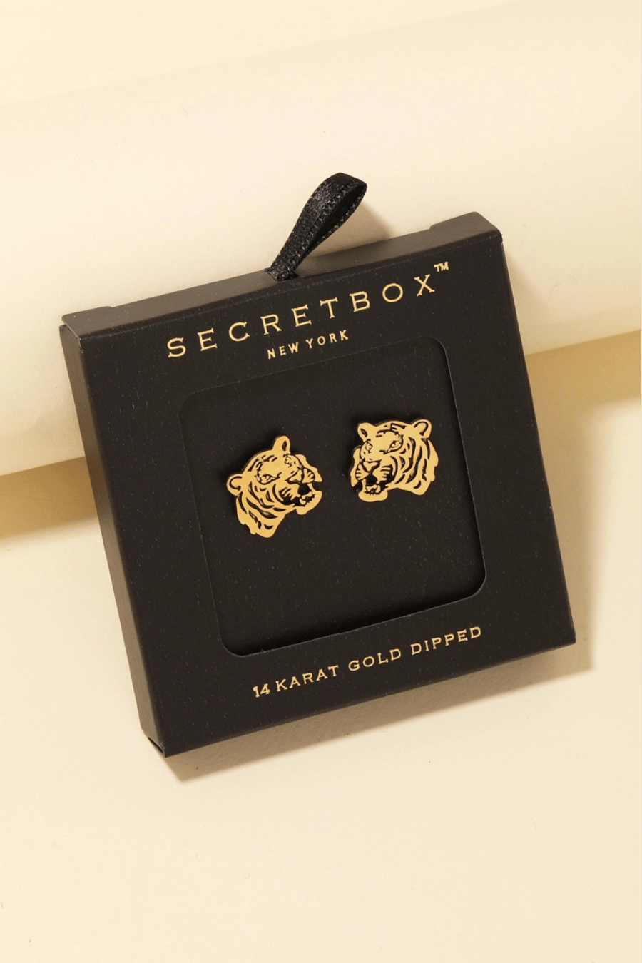 Tiger Head Stud Earrings