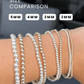 Sterling Silver Classic 2 MM Tarnish Free Stretch Bracelet