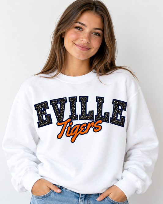 EVILLE Tigers – Custom Embroidered School Spirit