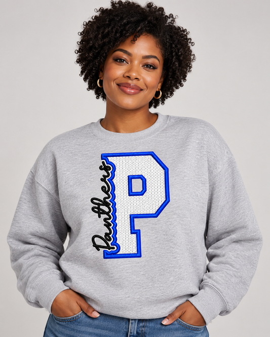 Liberty Panthers Varsity Letter – Custom Embroidered School Spirit