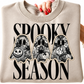 Spooky Season Ghost Appliqué Sweatshirt | Custom Fabric Halloween Crewneck