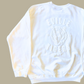 EVILLE TIGERS White on White Crewneck