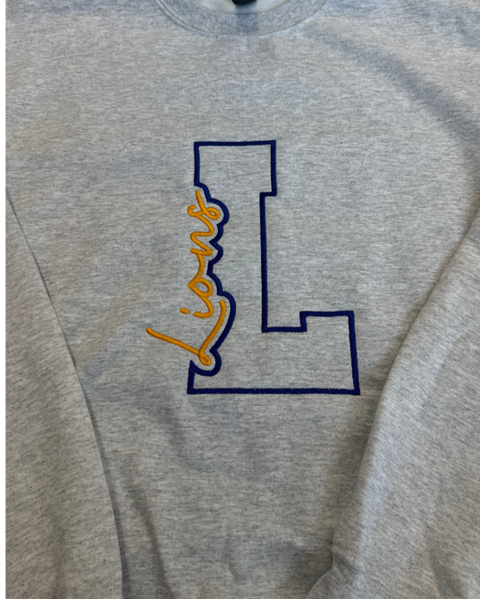 MCS LIONS Varsity Letter – Custom Embroidered School Spirit