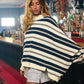 Striped Oversized Crewneck Top