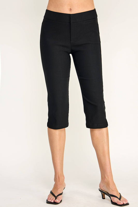 Capri Pants With Slide Slit Hem