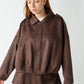 Mojave Suede-Finish Zip-Front Jacket