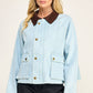 Denim Contrast Collar Jacket